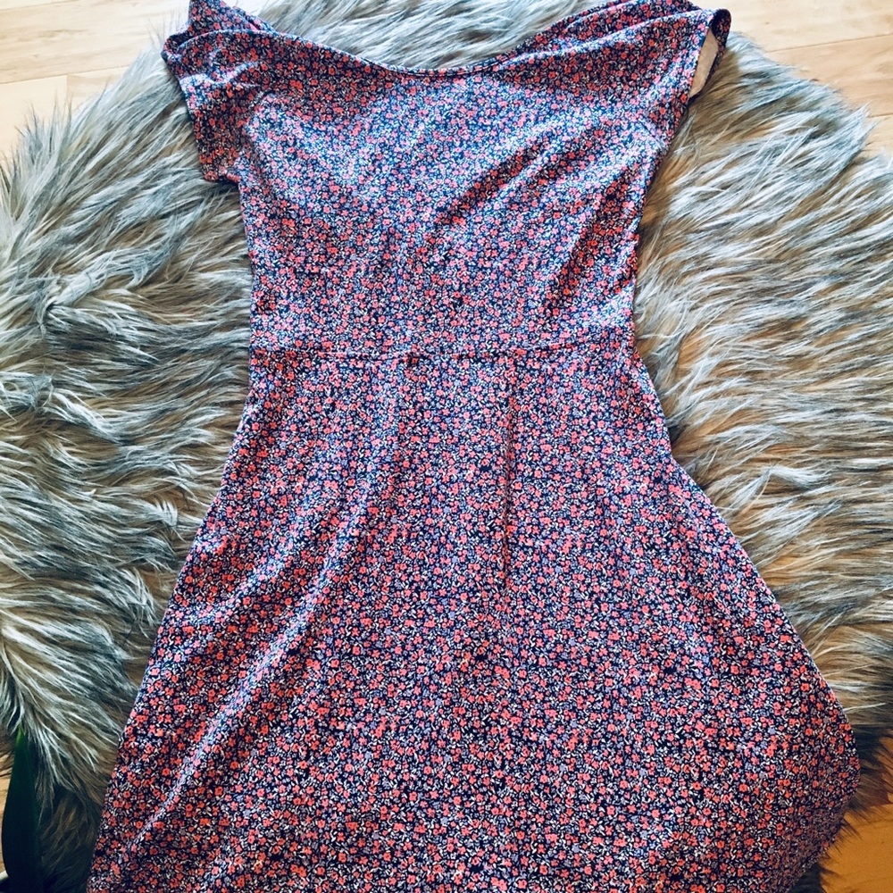 SO Skater dress with cap sleeves.
